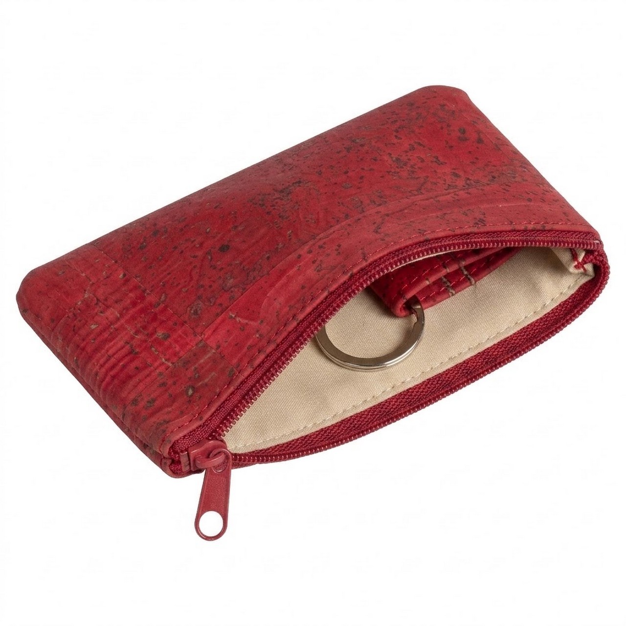 Schickes Etui aus rotem Korkstoff