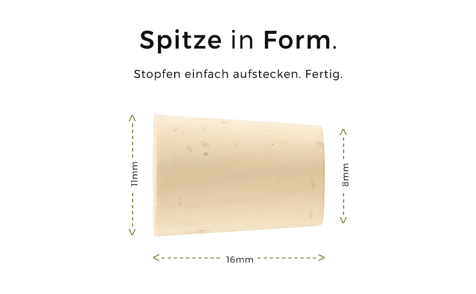 100 Spitzkorken – Naturkorken 24 x 19/15 mm, gewaschen und hochwertig, ideal für Reagenzgläser 16–18 mm, nachhaltige Medizinkorken, Laborkorken und Bastelbedarf ohne Presskorken 100 Spitzkorken – Naturkorken 24 x 19/15 mm, gewaschen und hochwertig, ideal für Reagenzgläser 16–18 mm, nachhaltige Medizinkorken, Laborkorken und Bastelbedarf ohne Presskorken