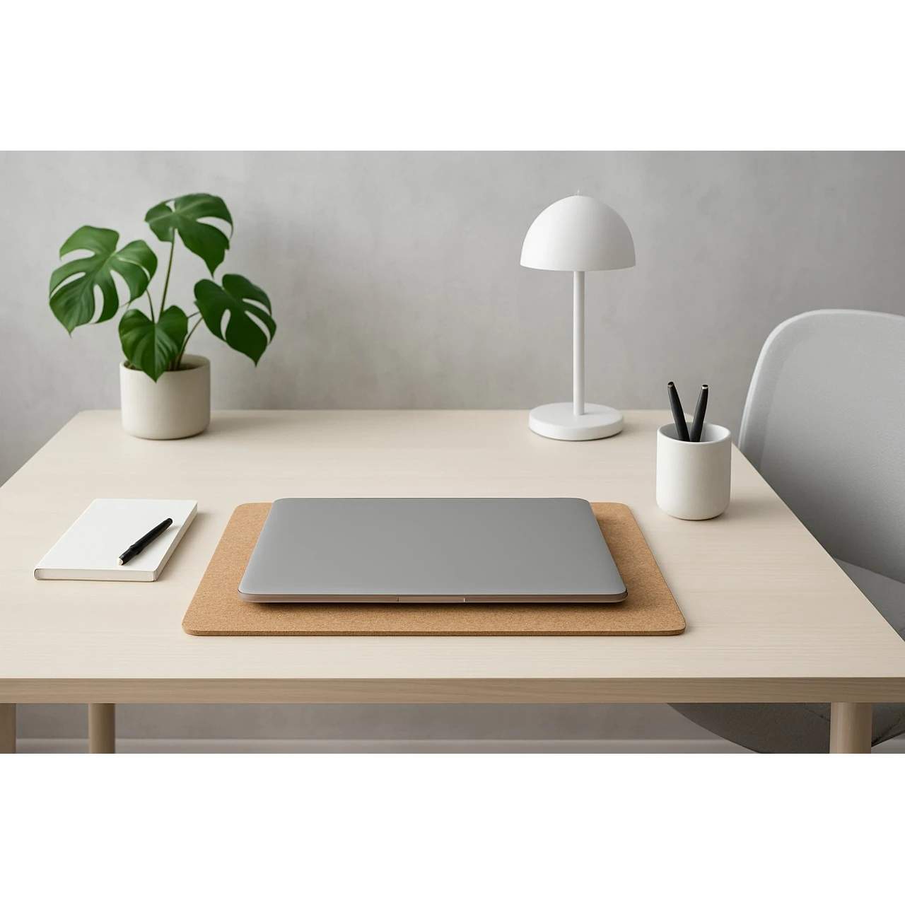 Laptopunterlage aus Presskork – Kork-Unterlage für Notebook und Laptop | 45x30 cm