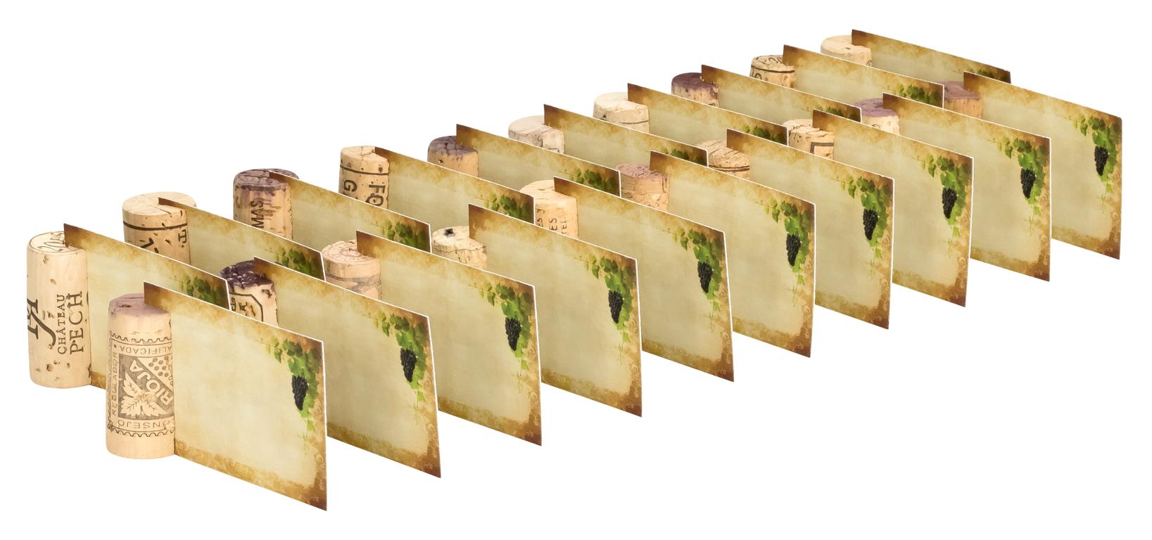 Platzkarten für Gäste (Namenskärtchen mit Korken-Halterung kaufen