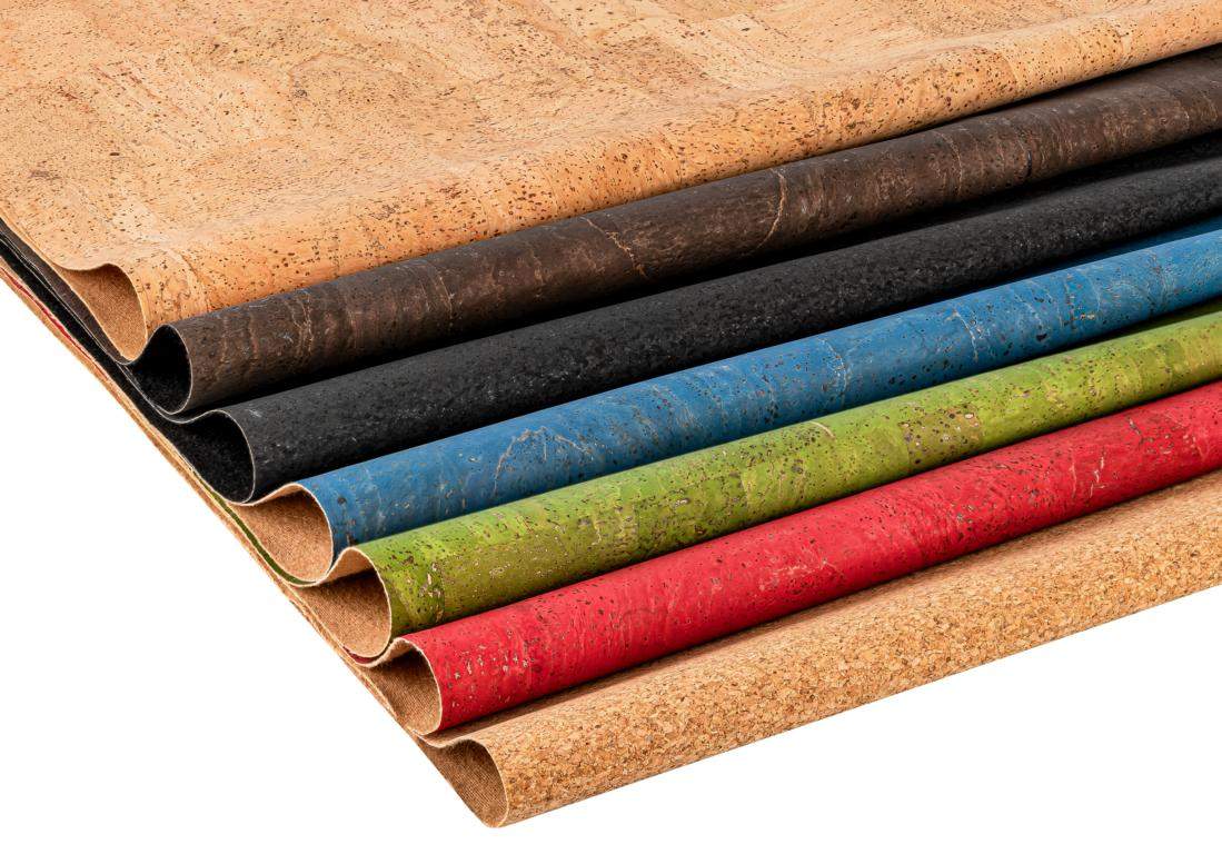 Korkstoff in verschiedenen Farben