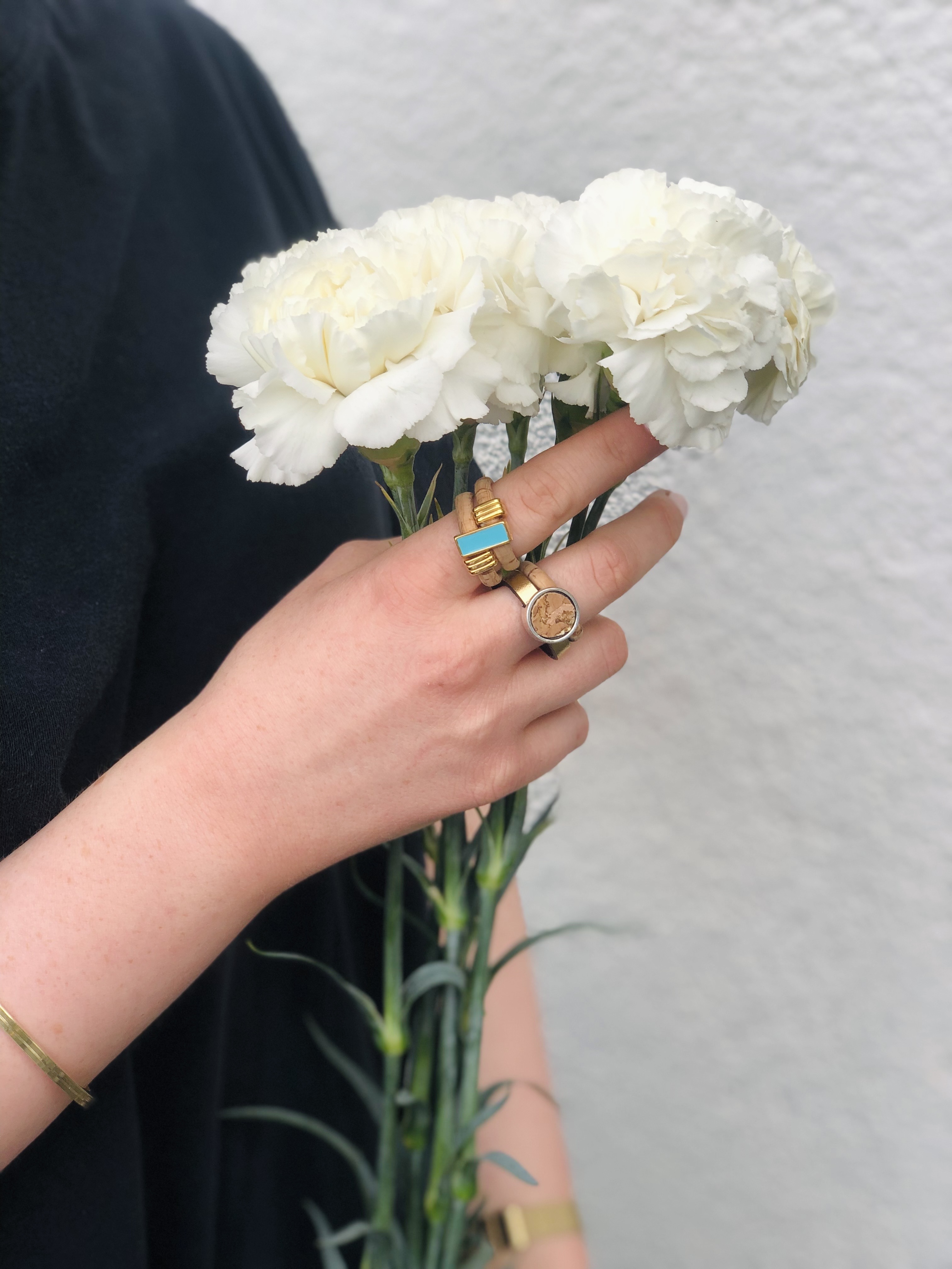 Schicker Ring aus Kork