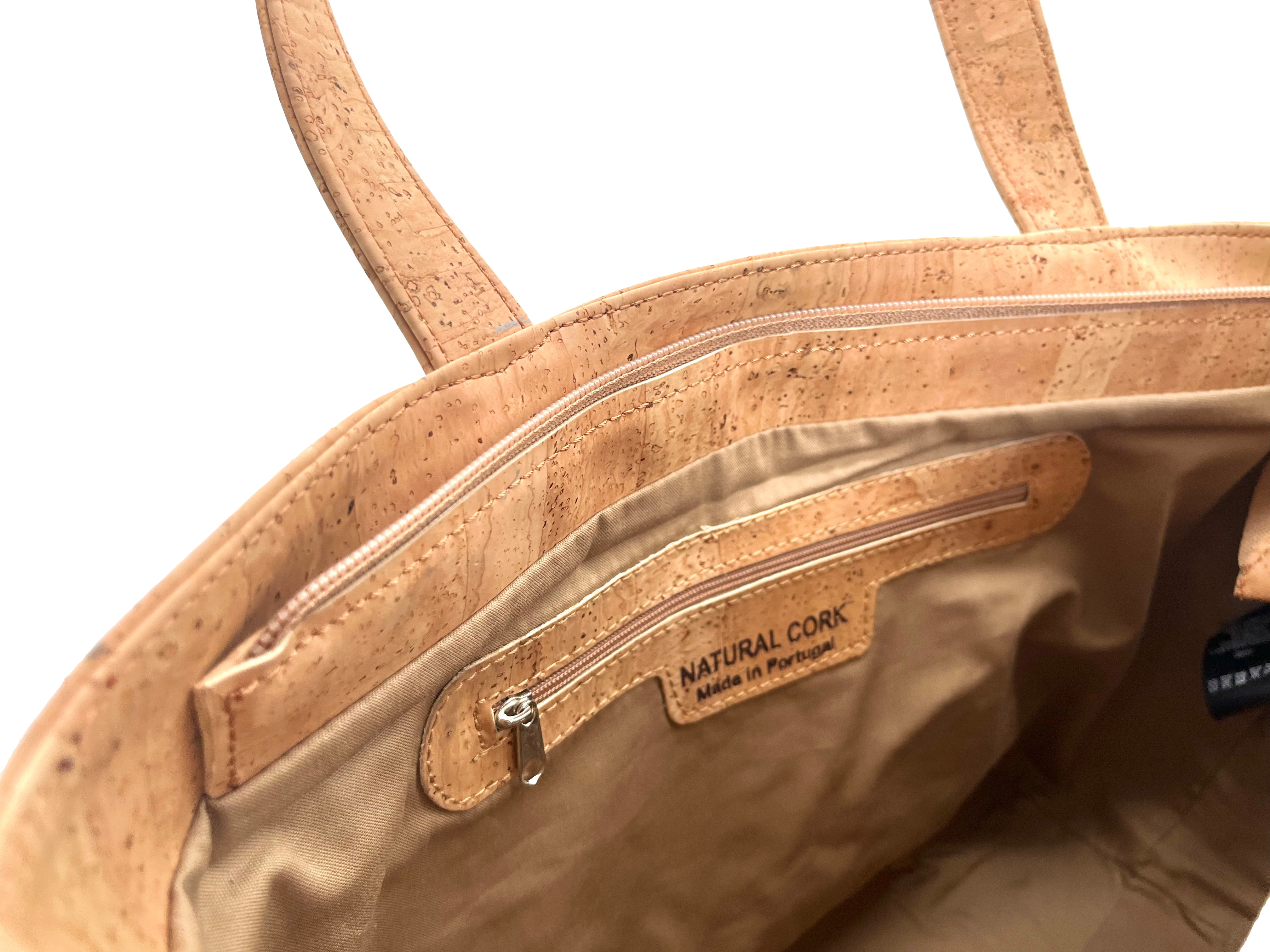 Innenverarbeitung Korktasche