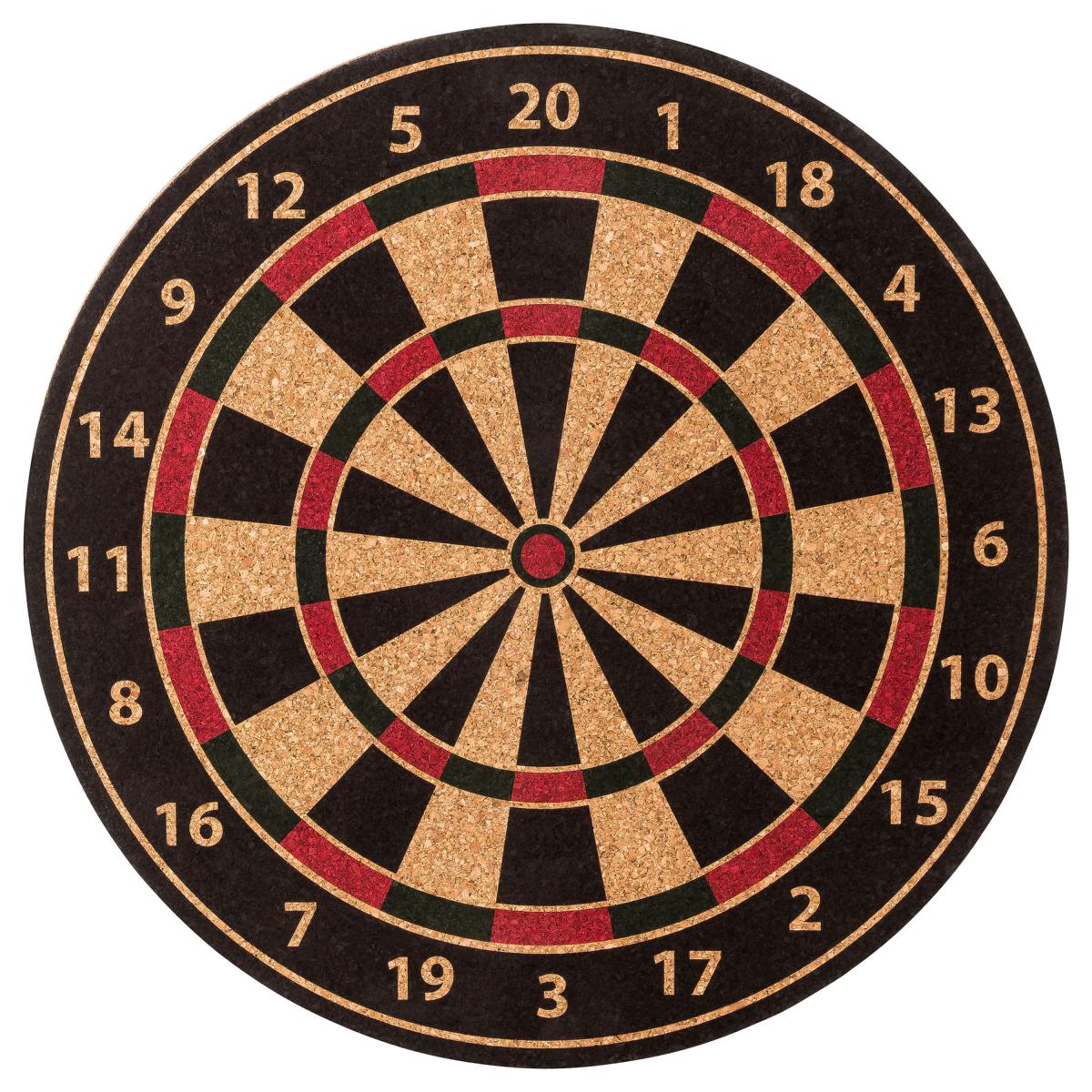 Dartscheibe aus Kork