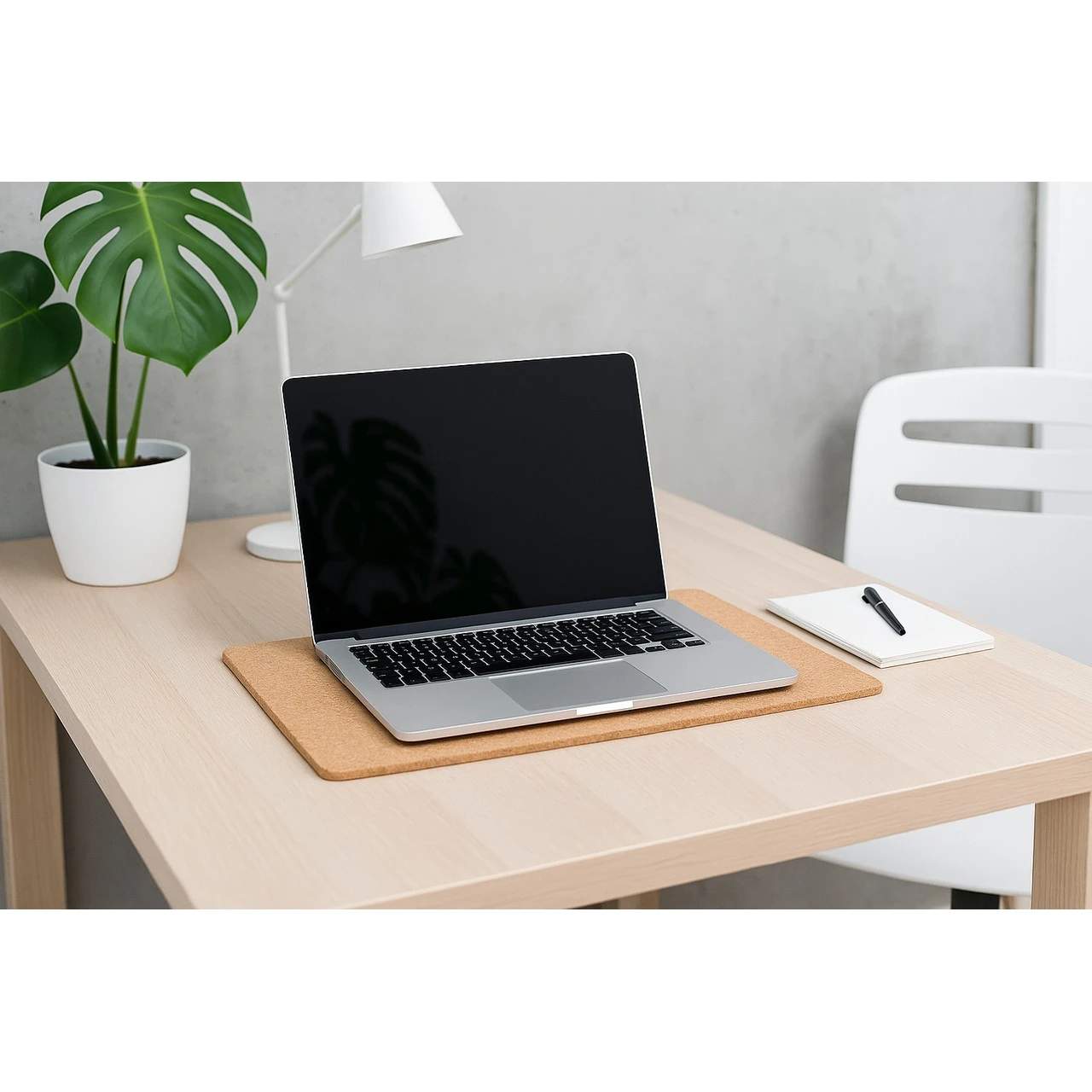 Laptopunterlage aus Presskork – Kork-Unterlage für Notebook und Laptop | 45x30 cm