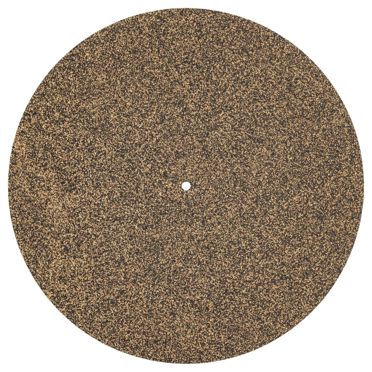 Plattenspieler-Auflage aus Gummikork – Slipmat für 12 Zoll Plattenspieler (300x3m mit 8mm Loch)