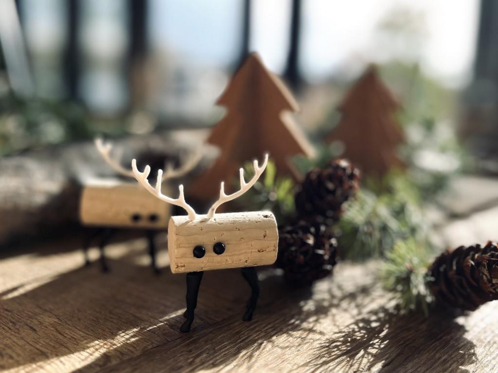 deer Dekoration aus Korken