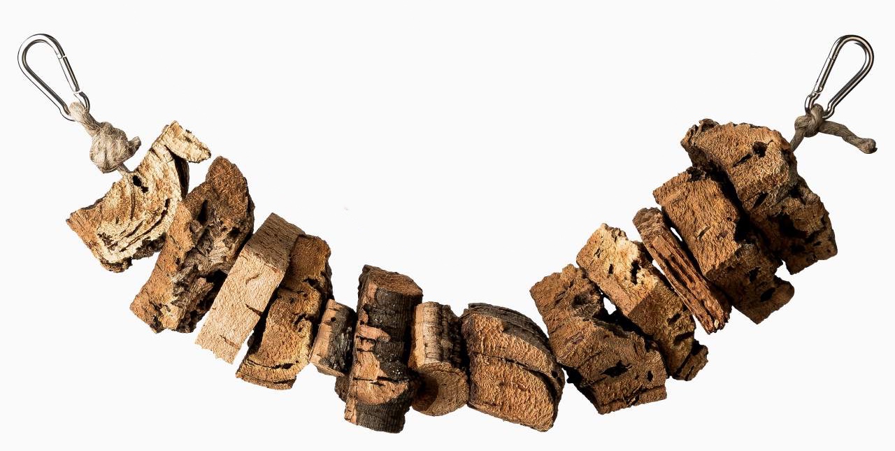 Vogelspielzeug Schaukel aus Kork, klein