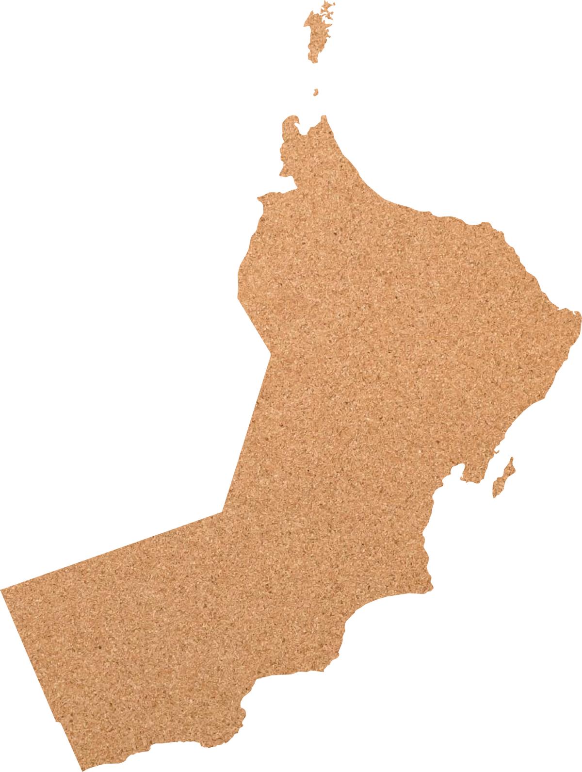 Kork-Pinnwand Oman