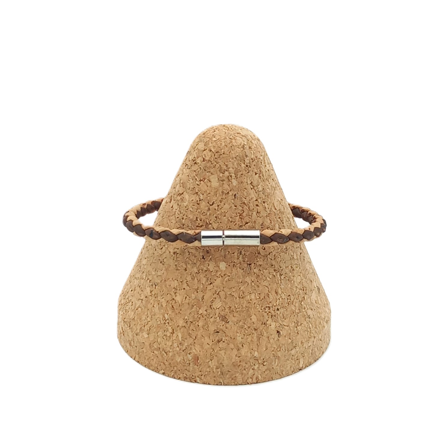 Schlichtes Korkarmband – Farbe Beige-Braun