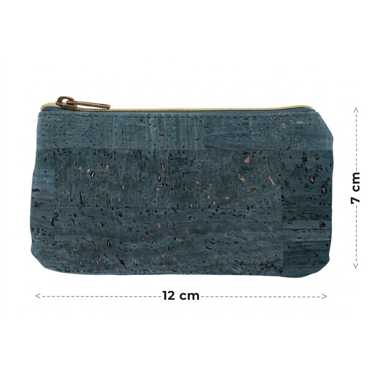 Schlüsseletui in Blau 12x7 cm