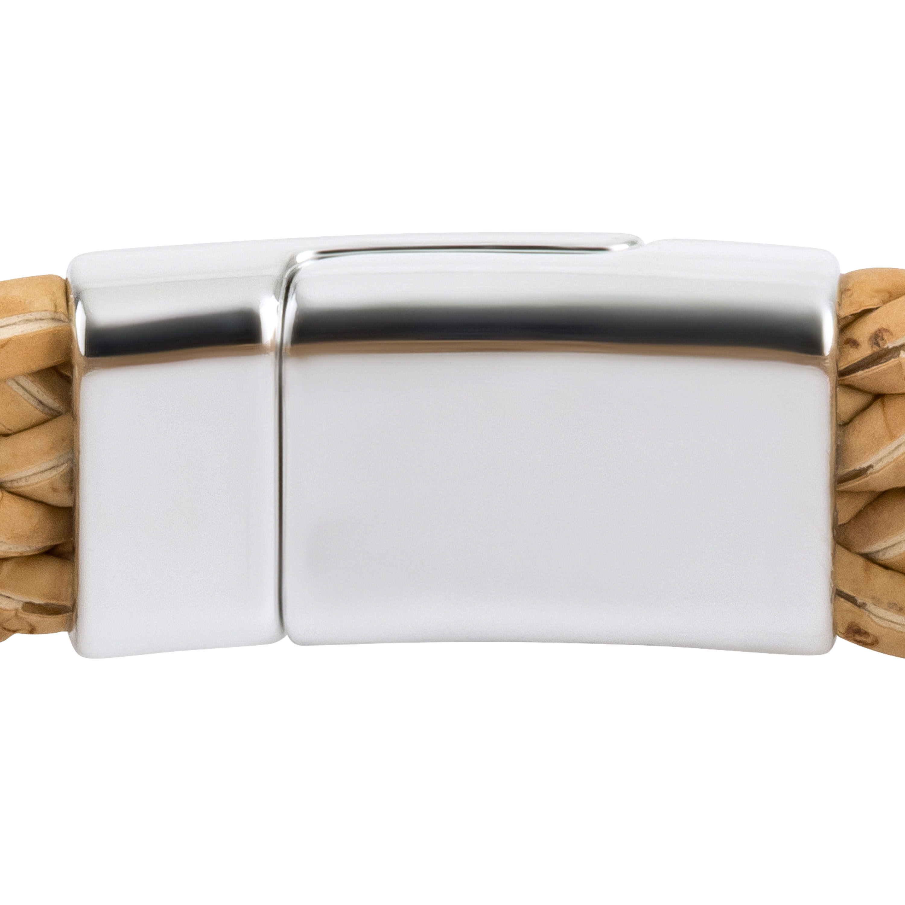 Geflochtenes Korkarmband in Schwarz – Breites Armband aus Kork
