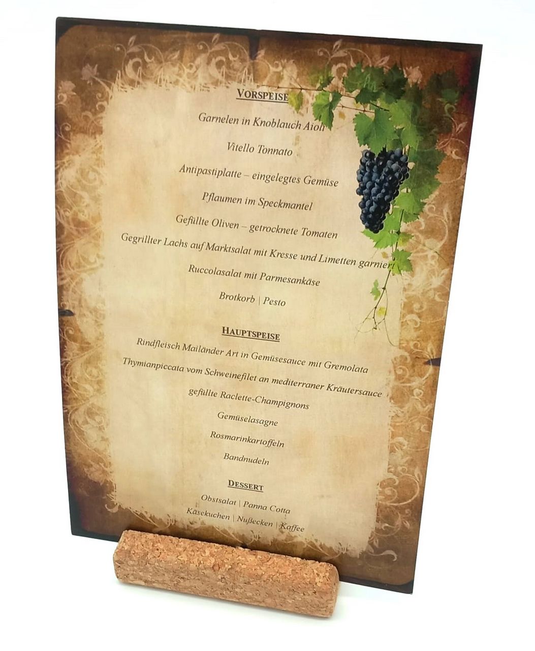 Vielseitig einsetzbare Kartenhalter für die Gastro