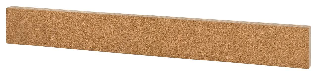Korkleiste als Pinnwand mit selbstklebender Folie – Größe 60x10x1 cm