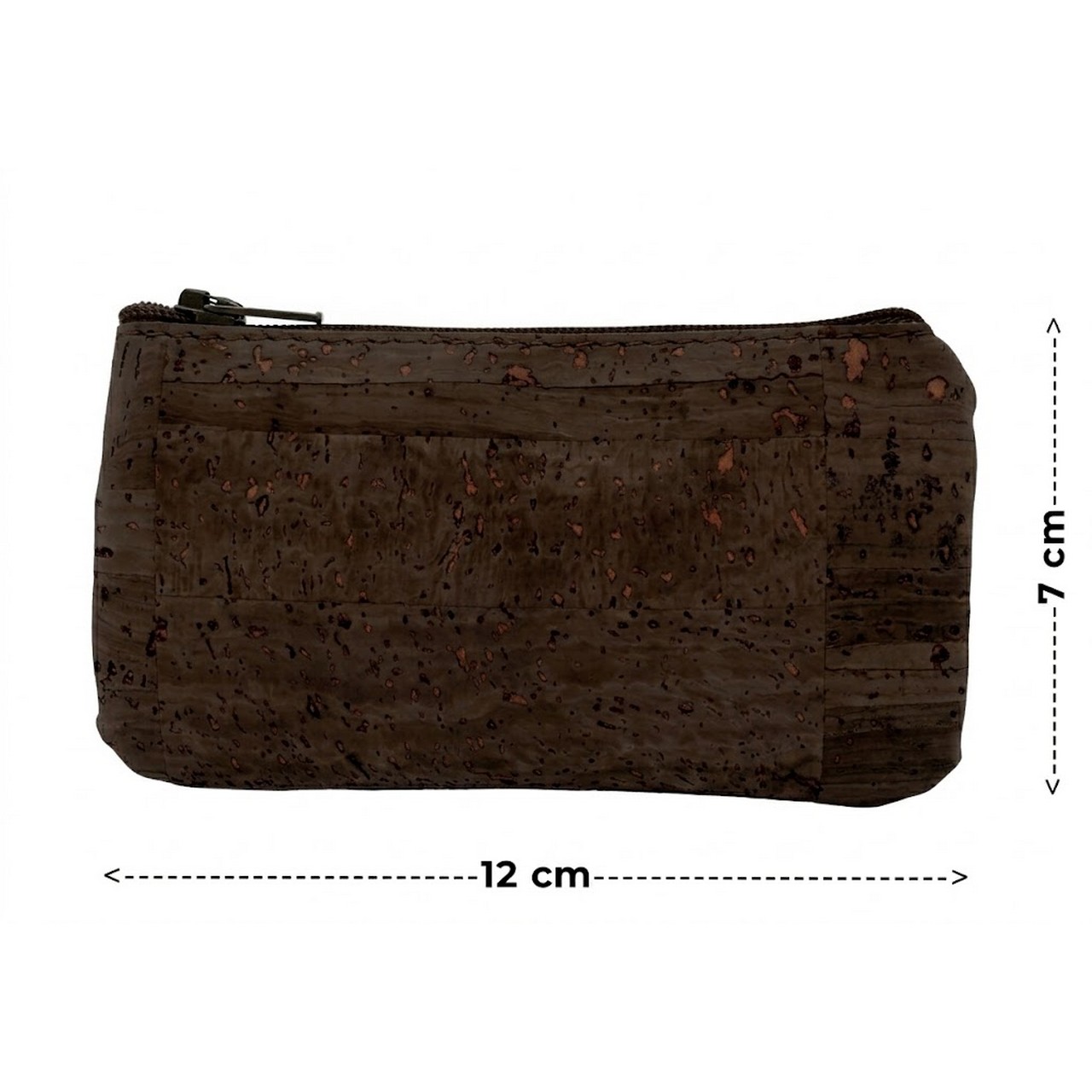 Schlüsseletui in Braun 12x7 cm