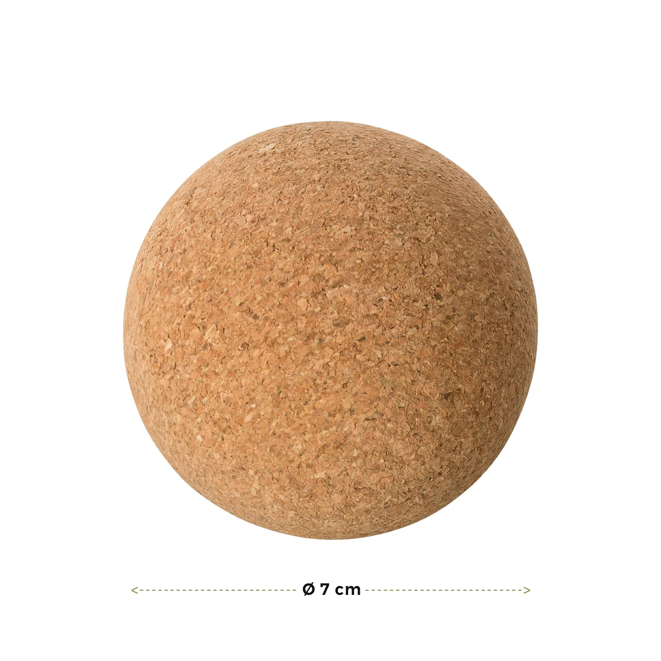 Faszien Massage Kugel aus Kork 7cm