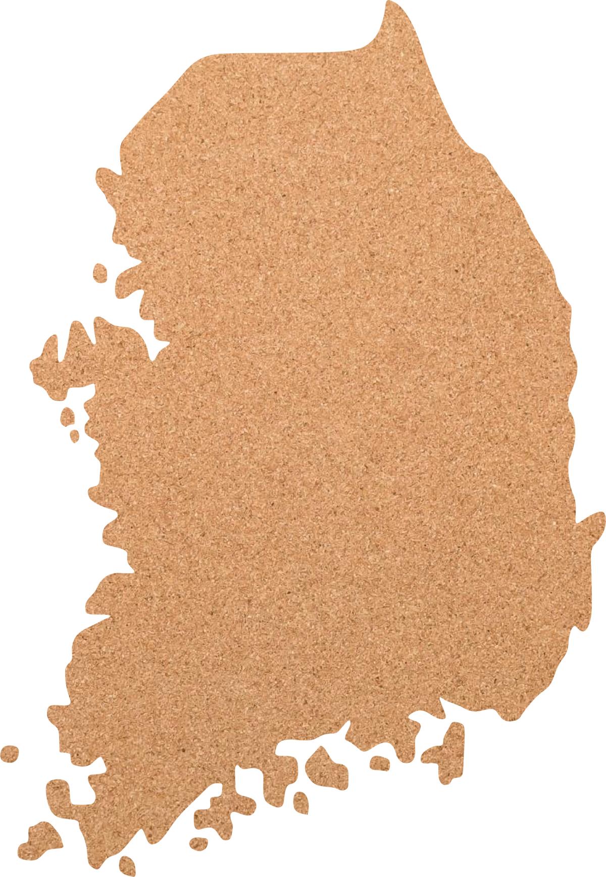 Kork-Pinnwand Südkorea