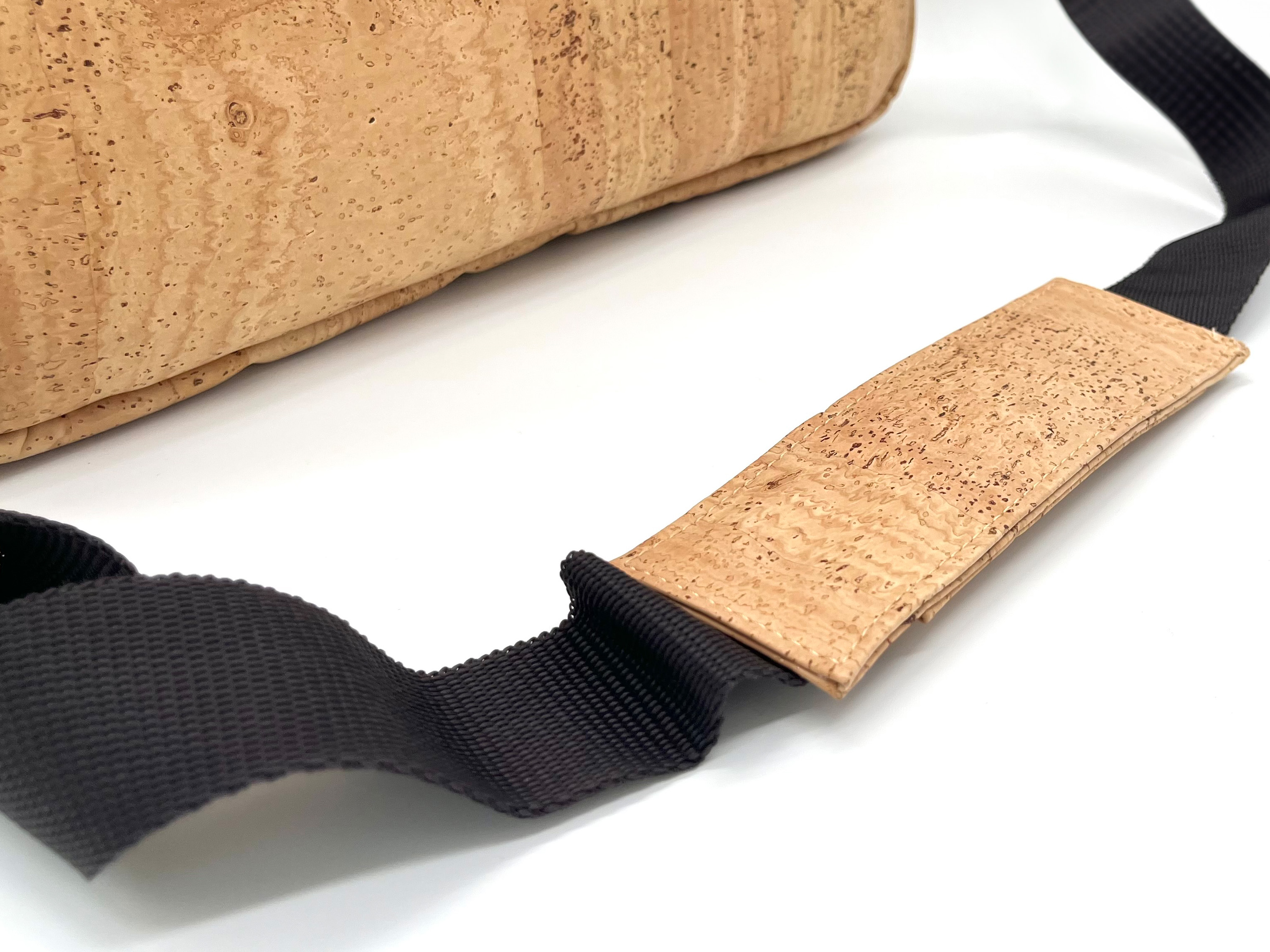 Details der Kork-Laptoptasche