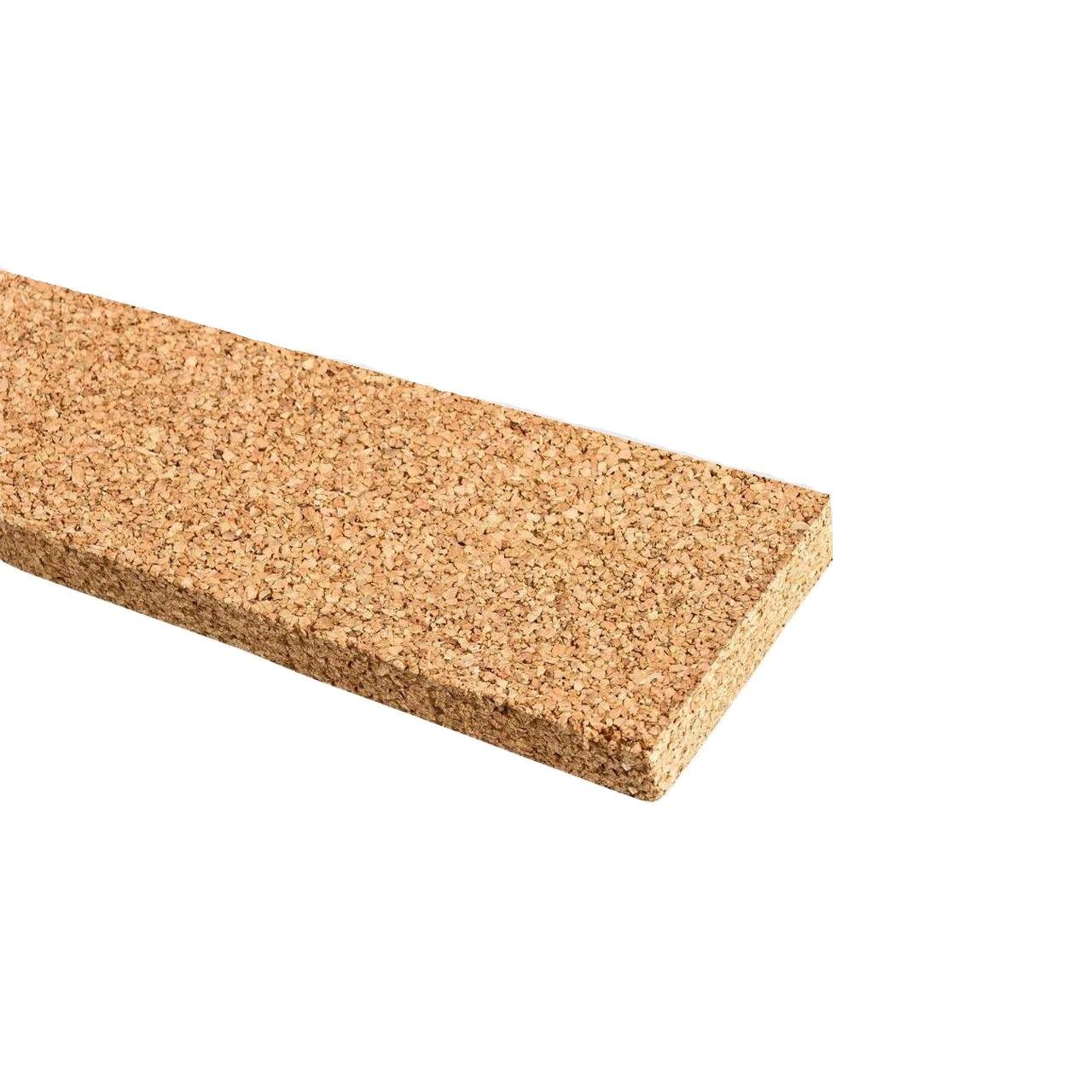 Korkleiste als Pinnwand mit selbstklebender Folie – Größe 60x10x1 cm