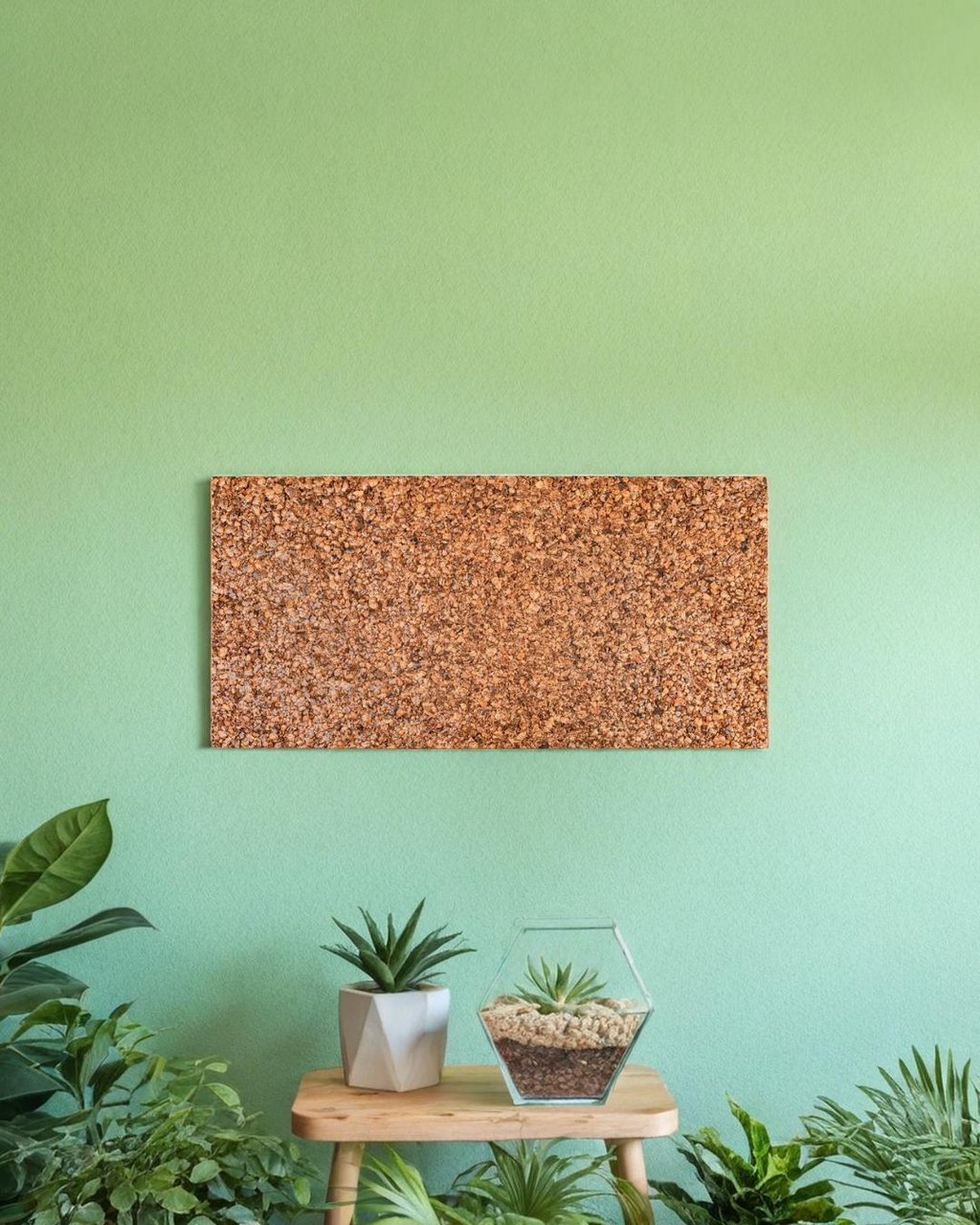 Korkrückwand Pebble 100x50x2cm (Rückwand Terrarium), 3D Kork-Rückwand