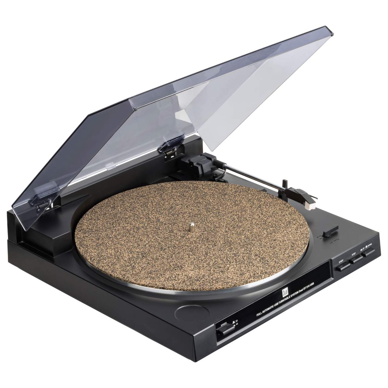Plattenspieler-Auflage aus Gummikork – Slipmat für 12 Zoll Plattenspieler (300x3m mit 8mm Loch)