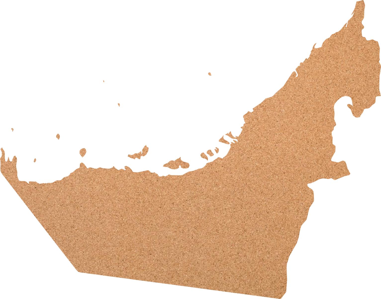 Kork-Pinnwand Vereinigte Arabische Emirate