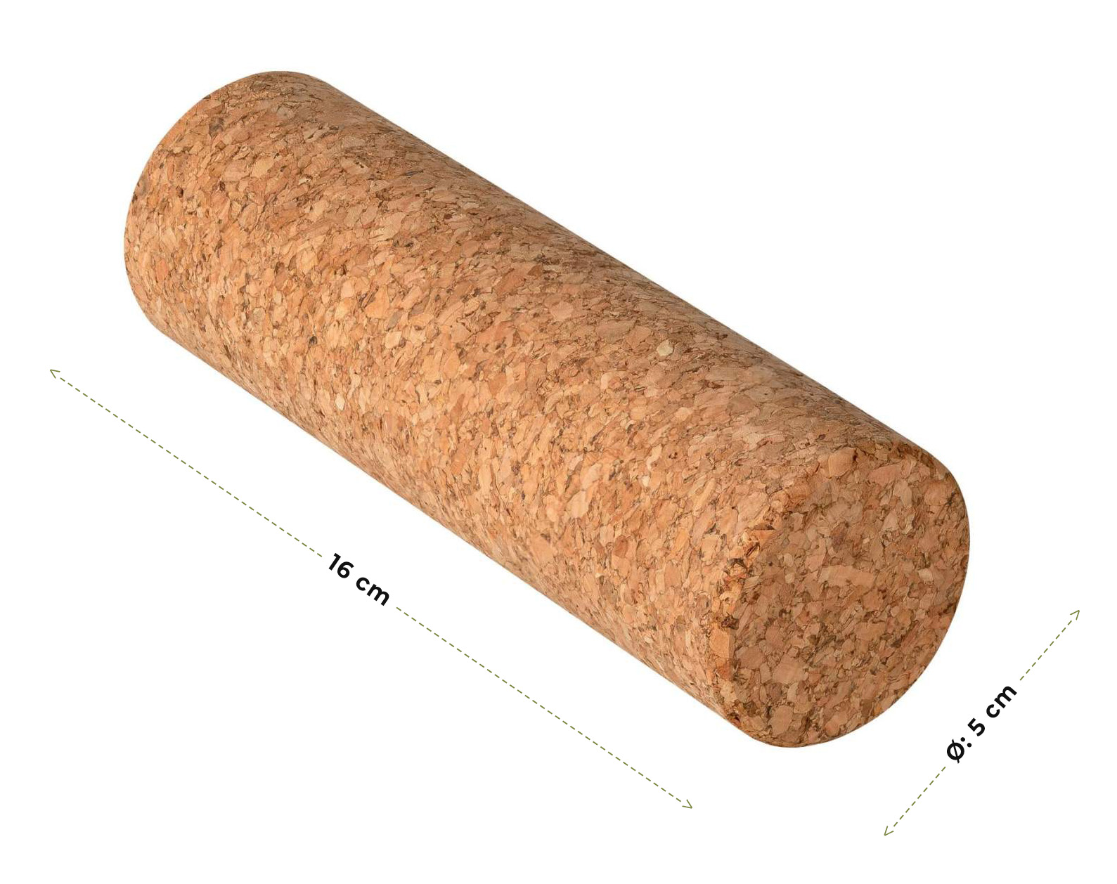 Korkrolle, Maße