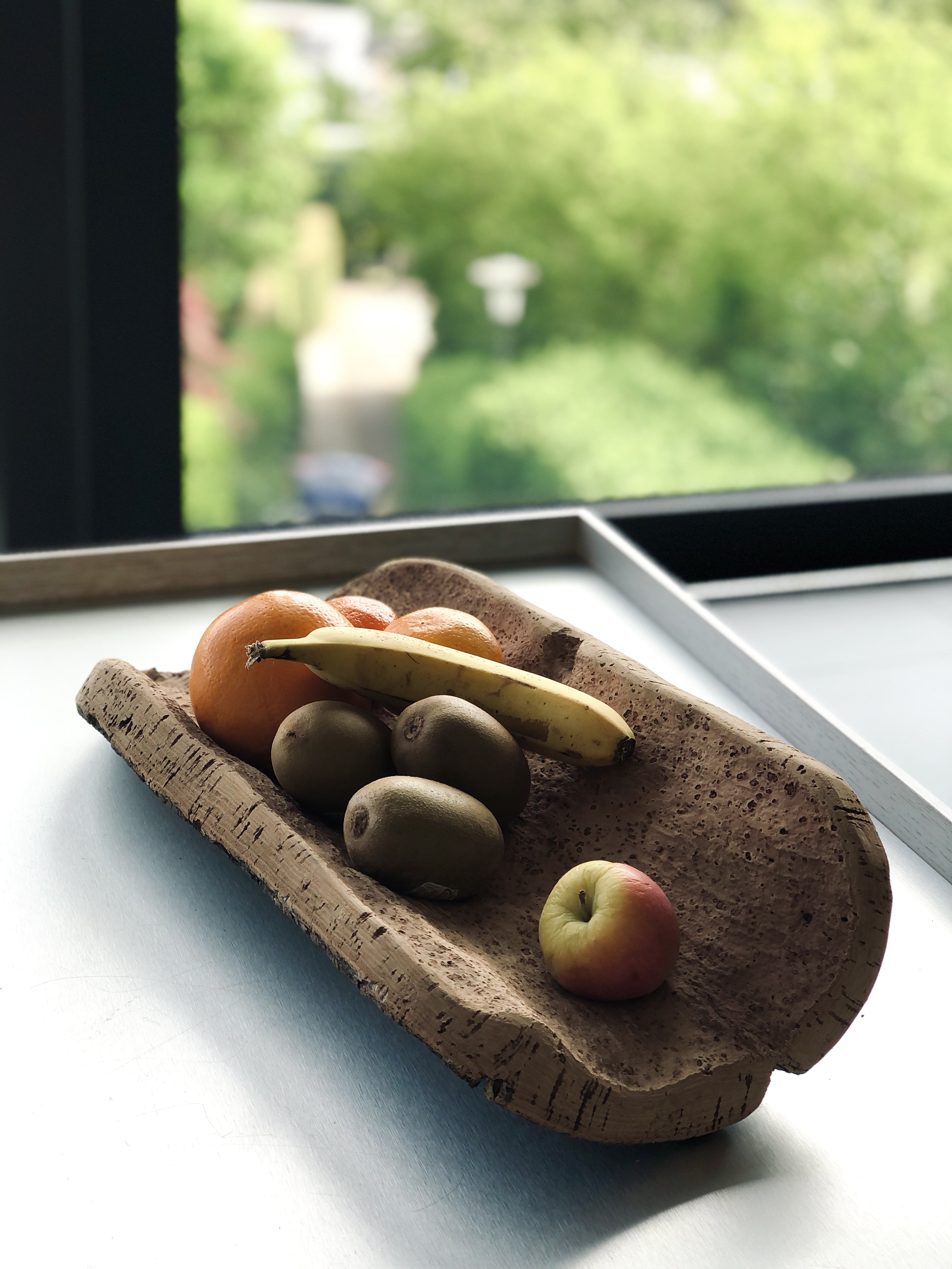 Nachhaltige Kork-Obstschale 30x20cm | Naturkork Dekoschale | Einzigartiges Wohnaccessoire