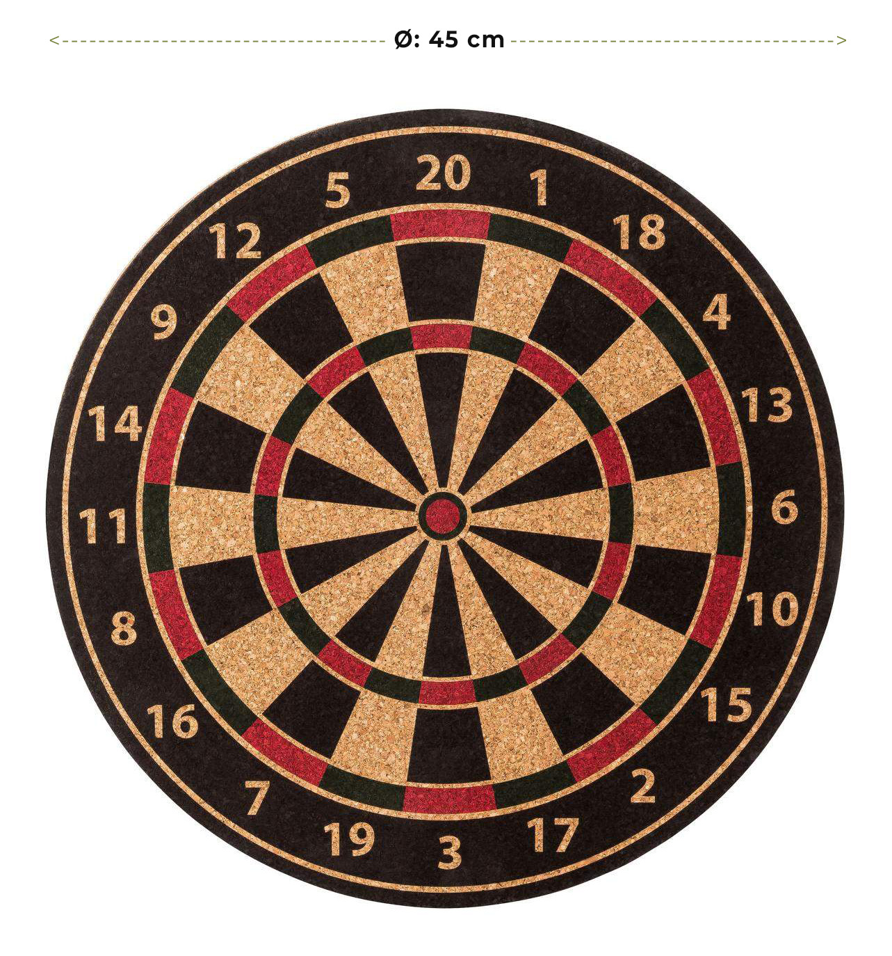 Dartscheibe aus Presskork