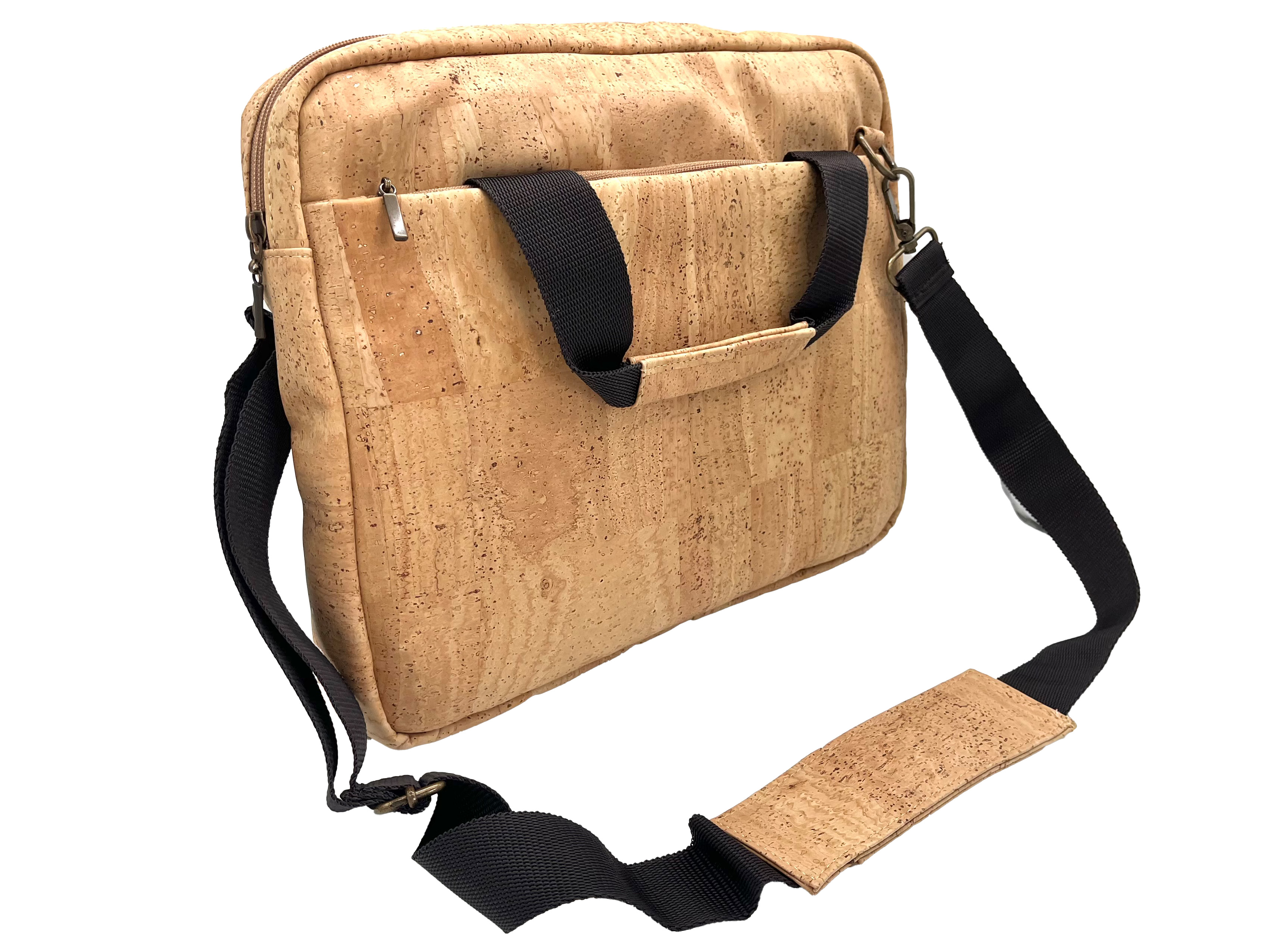 nachhaltige Laptop Tasche aus Kork Stoff