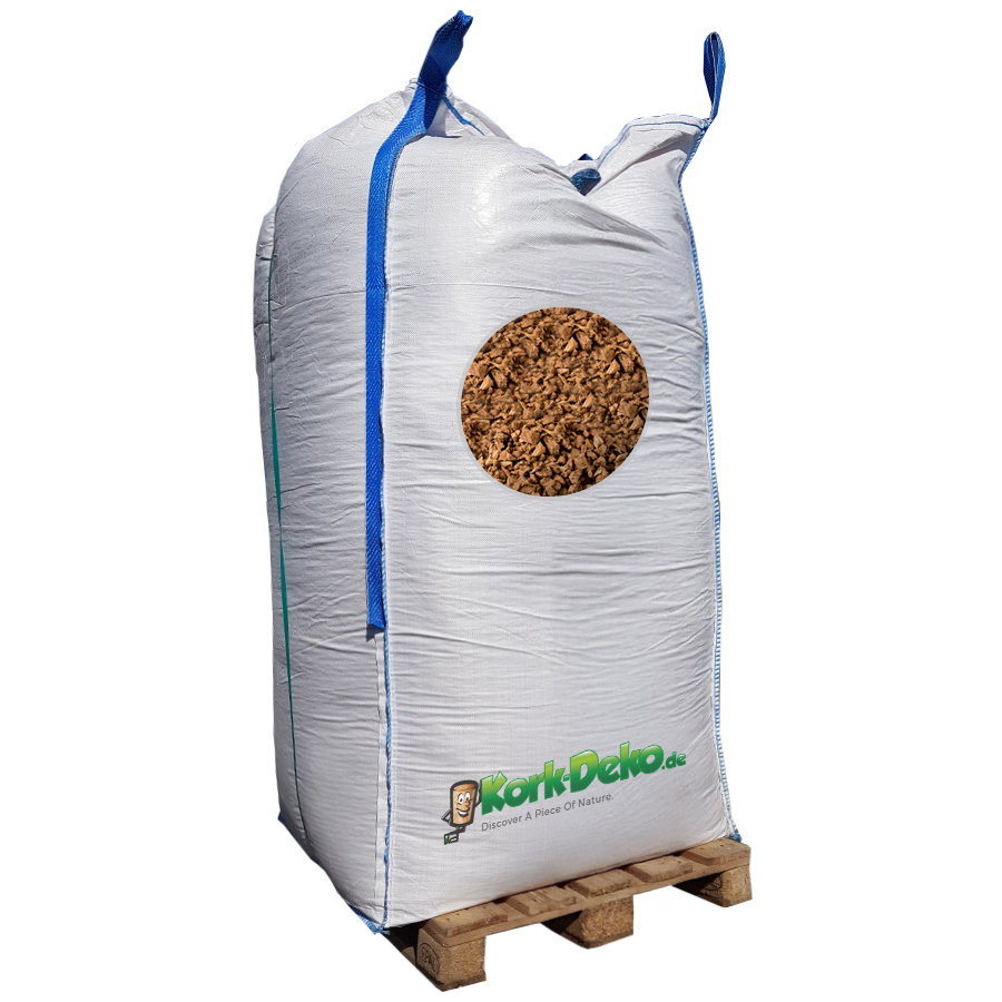Korkgranulat, die natürliche Schüttdämmung (Dämmstoff) 2000 Liter 3-8 mm (mittelgrob)