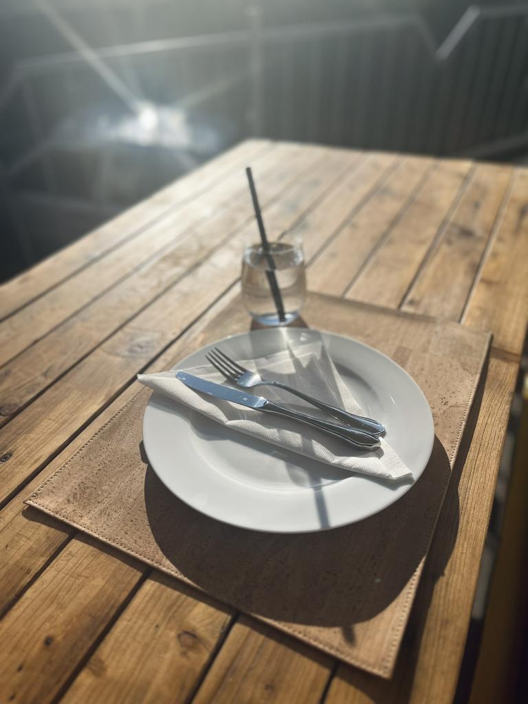 Tischset (Platzdeckchen) aus Kork-Stoff