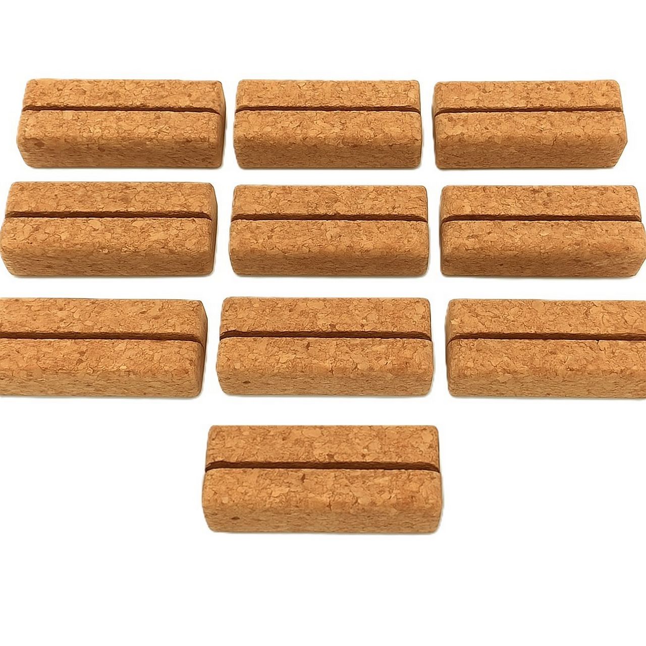 10er-Pack Tischkartenhalter aus Presskork