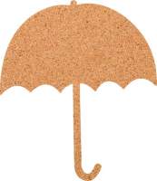 Kork-Pinnwand Regenschirm