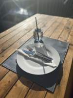 Tischset aus Korkstoff, blau