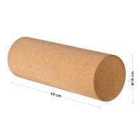 10,5cm oder 14cm Tube Balance Board & Yoga Rolle aus Kork Breite 45cm Ø 8cm 